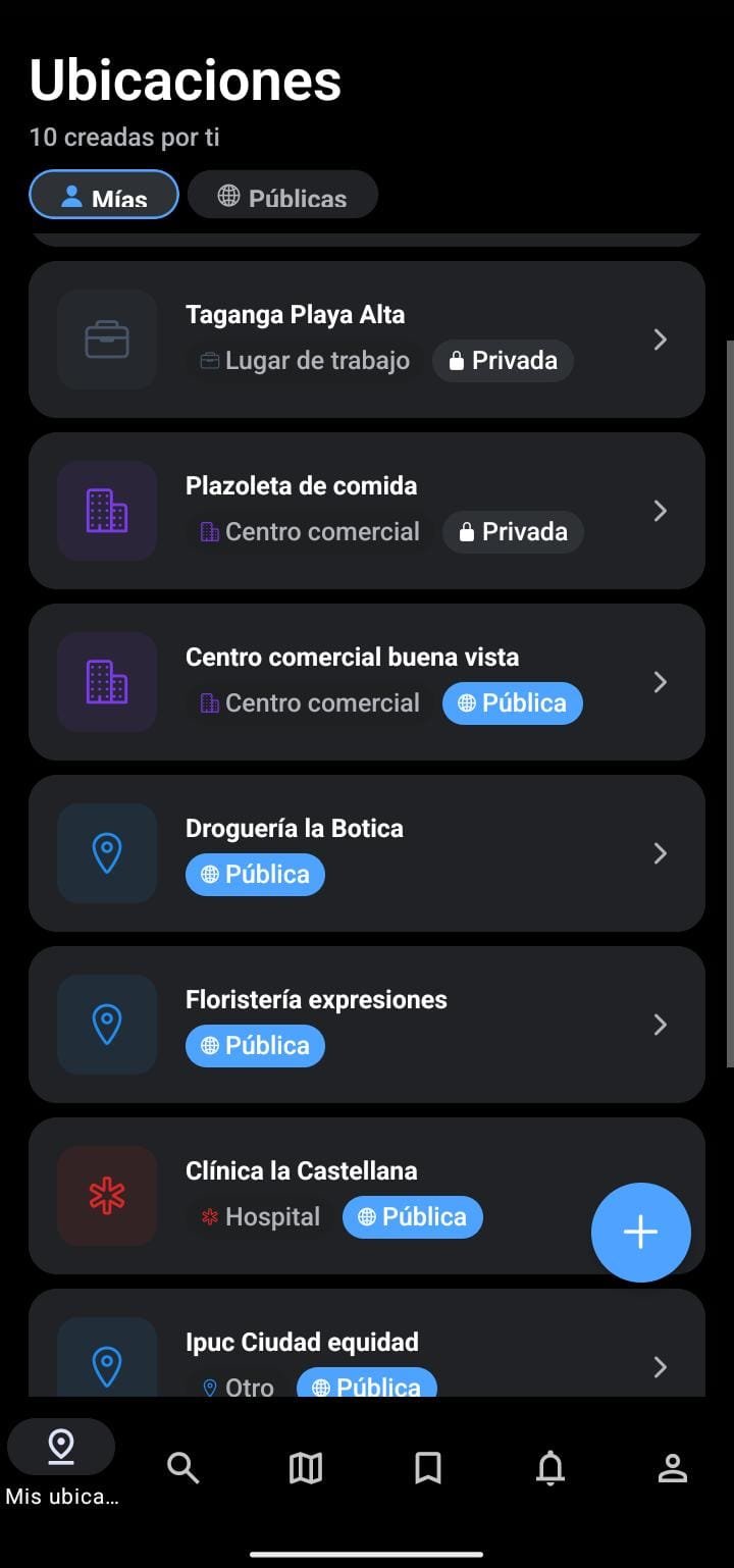 Ficha del lugar con fotos y detalles